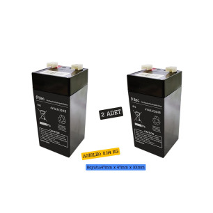 TTEC 4V 4Ah Akü 2 Adet TTEC 4V 4Ah Akü 2 Adet